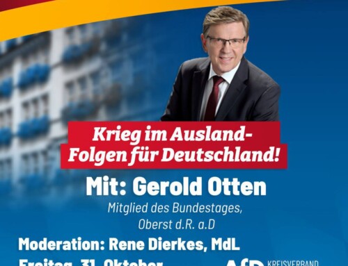 Infoabend mit MdB Gerold Otten am 31. Oktober