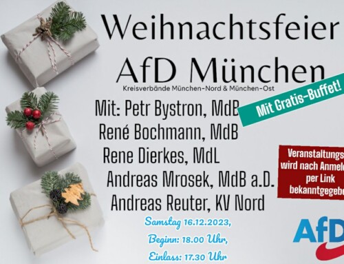 Impressionen der AfD-Weihnachtsfeiern in München